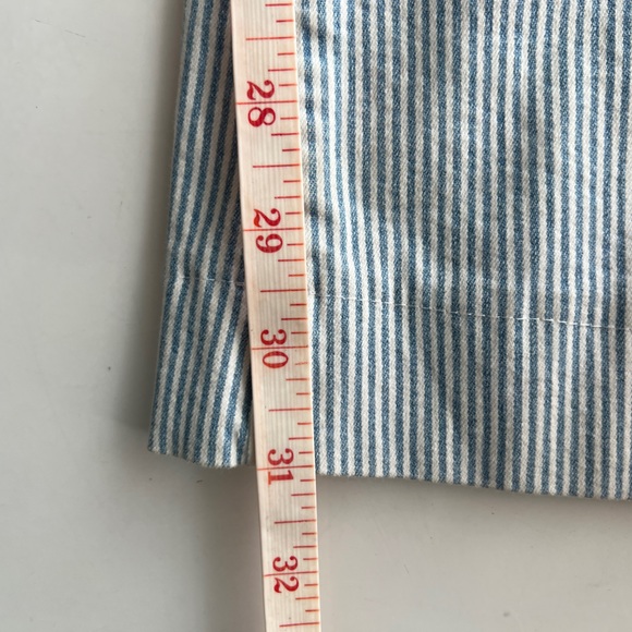 RARE Seafarer Circe High Waisted Blue Pinstripe Stretch Vintage Dungaree 27 - Picture 16 of 16